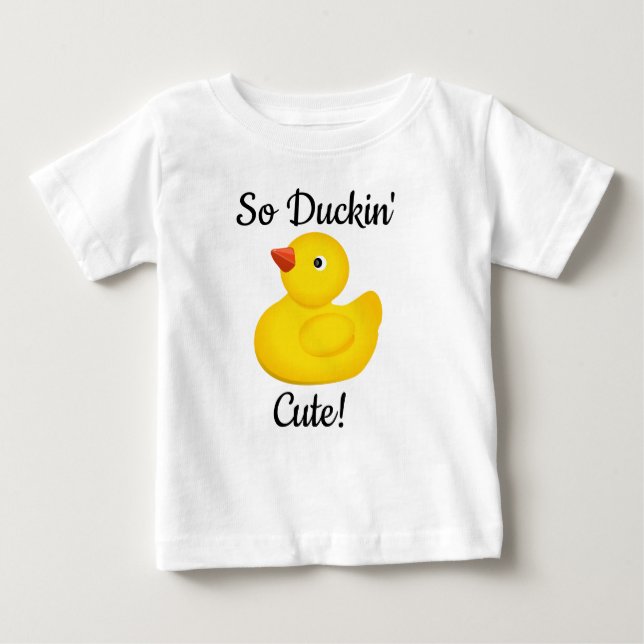 Camiseta De Bebé Así que Duckin' Cute (Anverso)