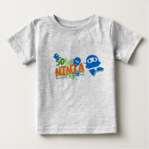 Camiseta De Bebé Así que el Creeper Orgánico Azul Ninja