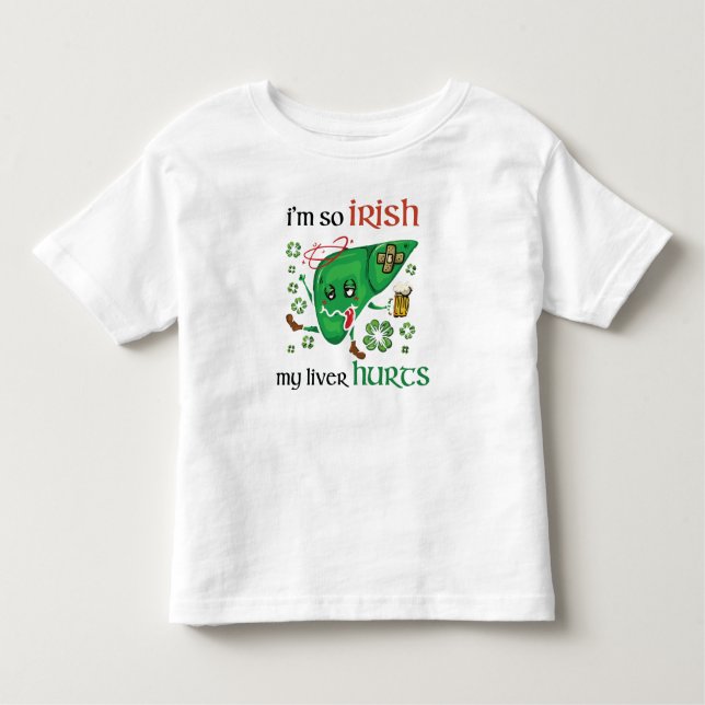 Camiseta De Bebé Así que el irlandés me duele el hígado (Anverso)