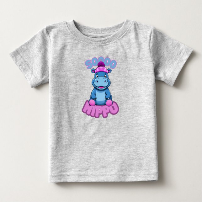 Camiseta De Bebé Así que Hippo Baby y Toddler Shirt (Anverso)
