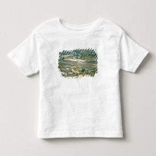 Camiseta De Bebé Asia, China. Terrazas de arroz inundadas cerca de 