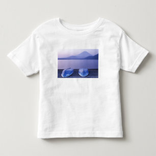 Camiseta De Bebé Asia, Japón, Yamanashi, Barcas en el lago Motosu