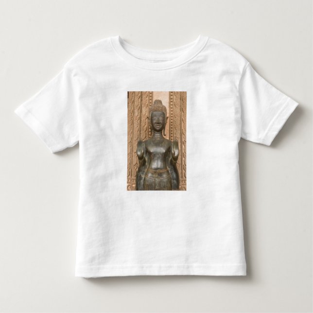 Camiseta De Bebé Asia, Laos, Vientiane, Buda de bronce en Hawn (Anverso)