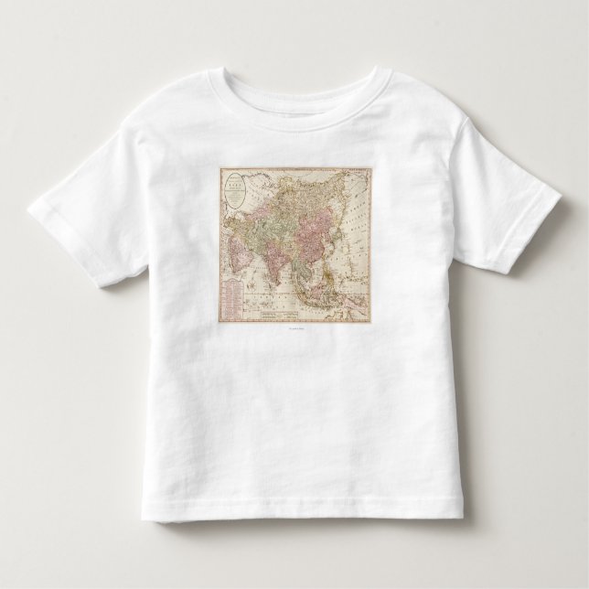 Camiseta De Bebé AsiaPanoramic MapAsia 4 (Anverso)