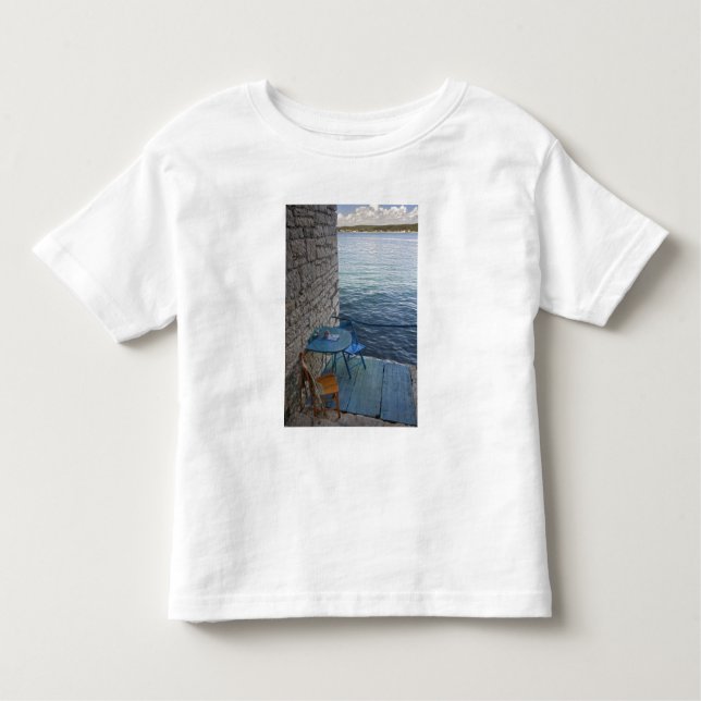 Camiseta De Bebé Asientos a orillas del mar para dos personas en la (Anverso)