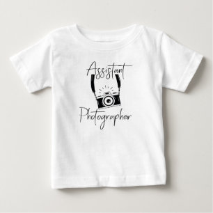 Camiseta De Bebé Asistente de Fotógrafo Ayudante de Mamá