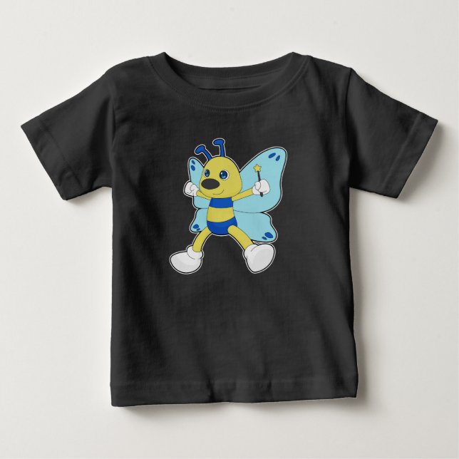 Camiseta De Bebé Asistente para mariposa varita mágica (Anverso)