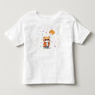 Camiseta De Bebé Asombroso gato
