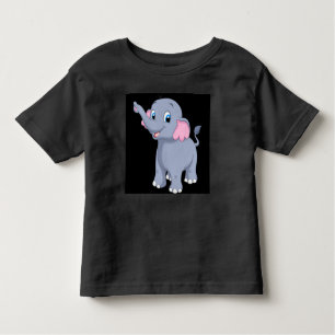 Camiseta De Bebé Aspecto Adorable Cute Love Elephant imagen impresa