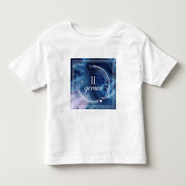 Camiseta De Bebé Astrología acuarela - Gemini (Anverso)