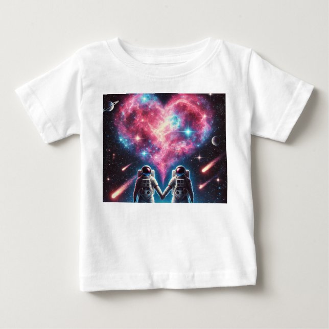 Camiseta De Bebé Astronauta Ama Nebula Bebé Camiseta (Anverso)