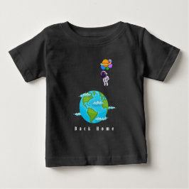 Camiseta De Bebé astronauta con tierra de aterrizaje de globos