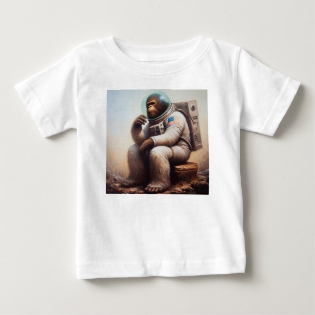 Camiseta De Bebé Astronauta de pie grande (Anverso)