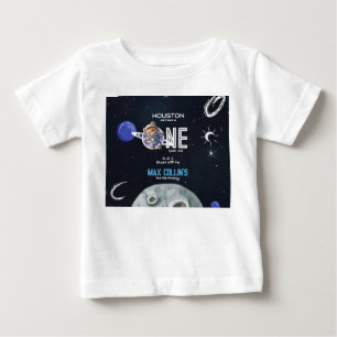 Camiseta De Bebé Astronauta del Espacio Exterior Cumpleaños número 