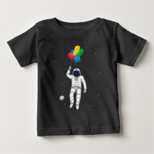 Camiseta De Bebé Astronauta Master Builder, bloques de construcción