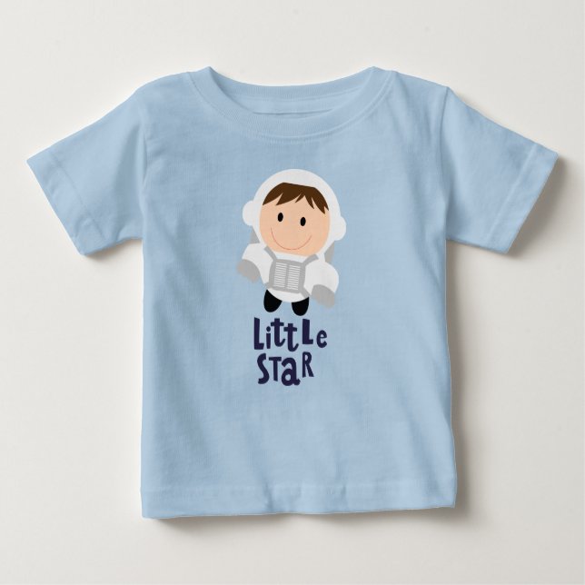 Camiseta de bebé astronauta (niño) Little Star (Anverso)