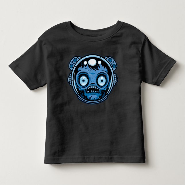 Camiseta De Bebé Astronauta zombiana (Anverso)