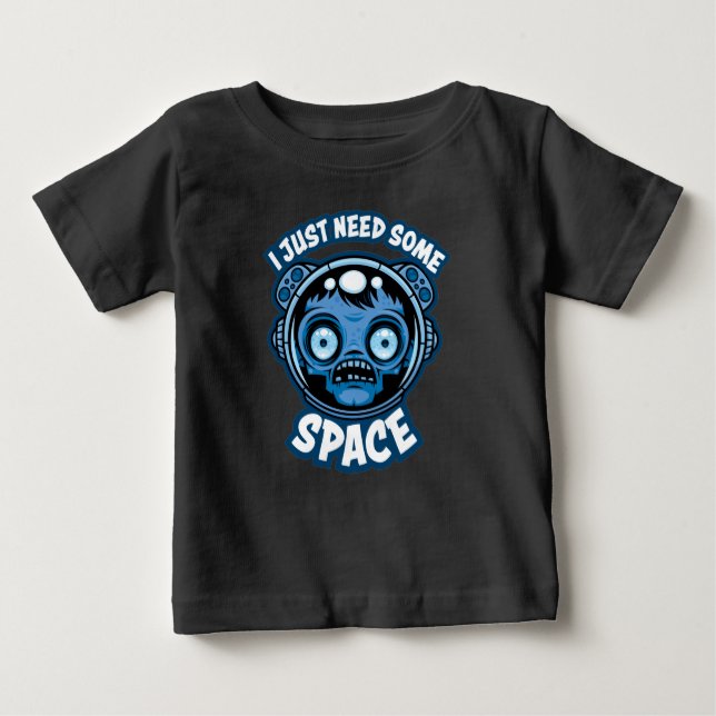 Camiseta De Bebé Astronauta zombiano necesita algo de espacio (Anverso)