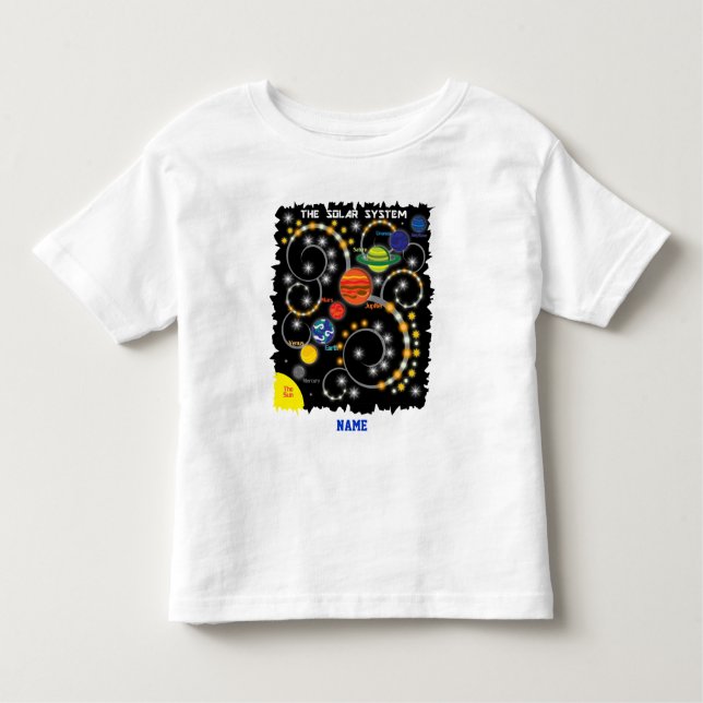 Camiseta De Bebé Astronomía de espacio de los planetas de la (Anverso)