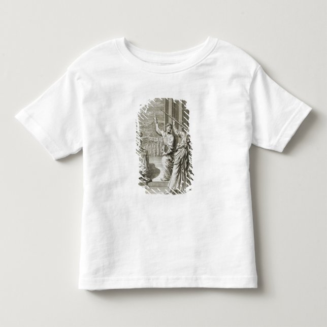Camiseta De Bebé Astrónomo griego que estudia las estrellas, (Anverso)