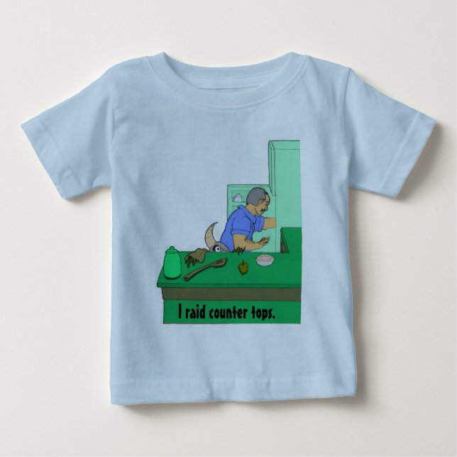 Camiseta De Bebé Ataco las encimeras (Anverso)