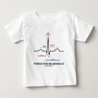 Camiseta De Bebé Atado con alambre para el latido del corazón