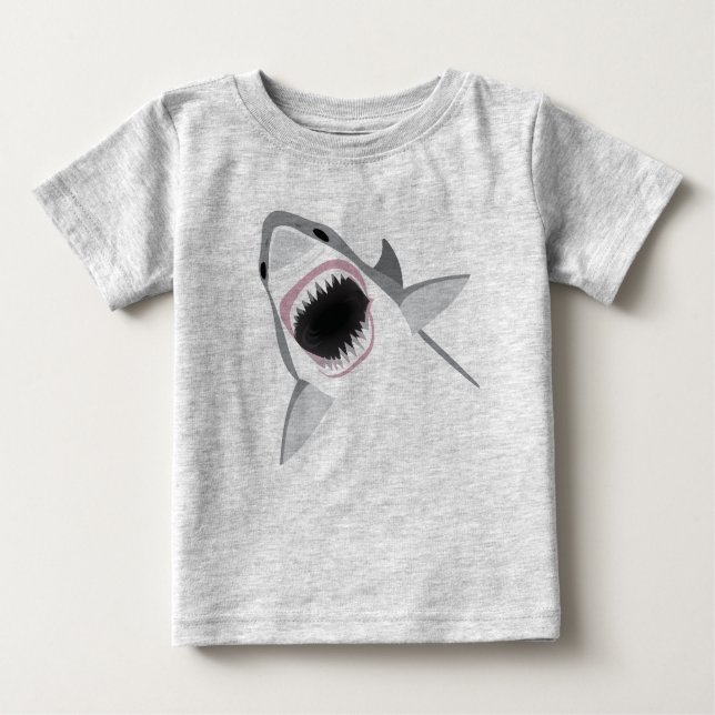 Camiseta De Bebé Ataque a tiburones (Anverso)