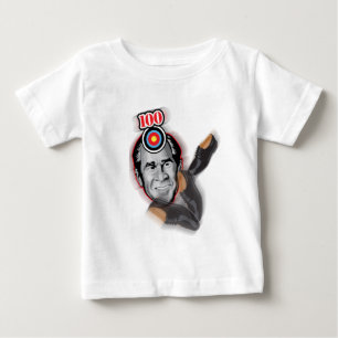 Camiseta De Bebé Ataque del zapato @ George Bush del zapato-Tiro