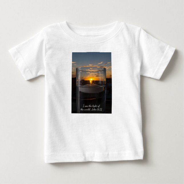 Camiseta De Bebé Atardecer a la luz de las velas (Anverso)