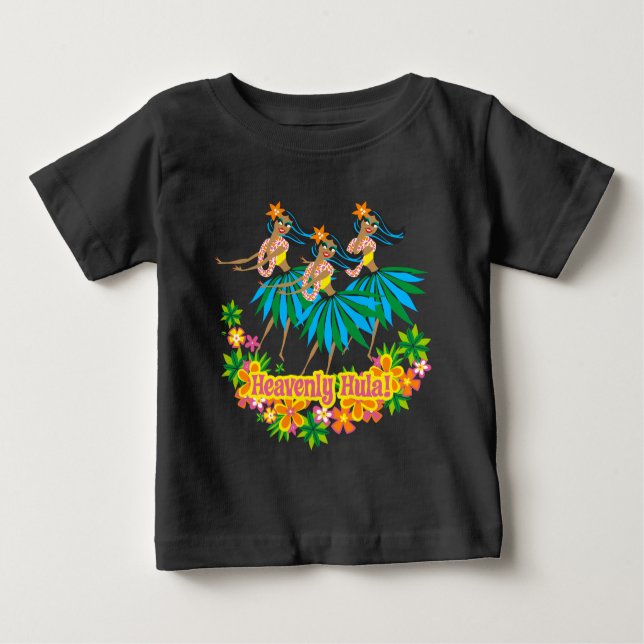 Camiseta De Bebé Atardecer de infante Hula (Anverso)
