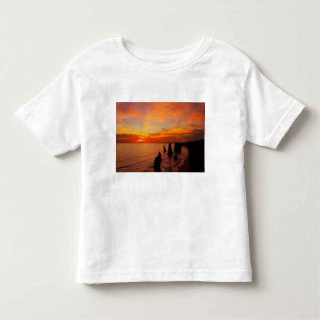 Camiseta De Bebé Atardecer, Doce Apóstoles, Port Campbell National (Anverso)