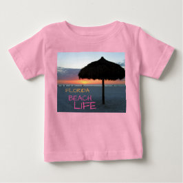 Camiseta De Bebé Atardecer en la playa de arena blanca de Florida
