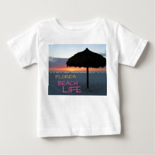 Camiseta De Bebé Atardecer en la playa de arena blanca de Florida