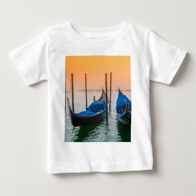 Camiseta De Bebé Atardecer en Venecia (Anverso)