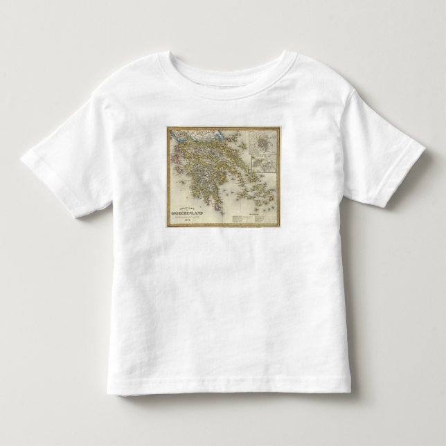 Camiseta De Bebé Atenas, Grecia (Anverso)