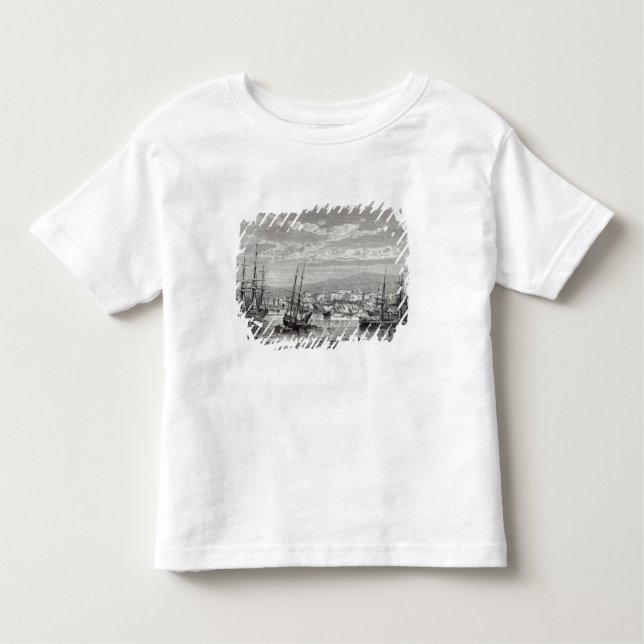 Camiseta De Bebé Atenas: vista general del Pireo, (Anverso)