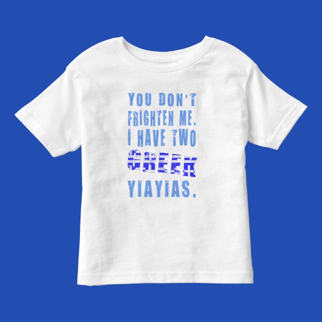 Camiseta De Bebé Aterrarme Yiayias Griegas (Subido por el creador)