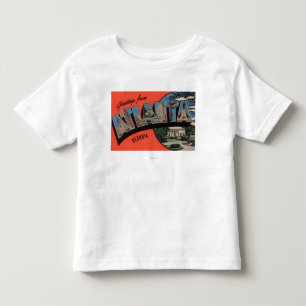 Camiseta De Bebé Atlanta, Georgia - escenas grandes de la letra