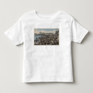 Camiseta De Bebé Atlantic City, NJ - muchedumbre del día de fiesta