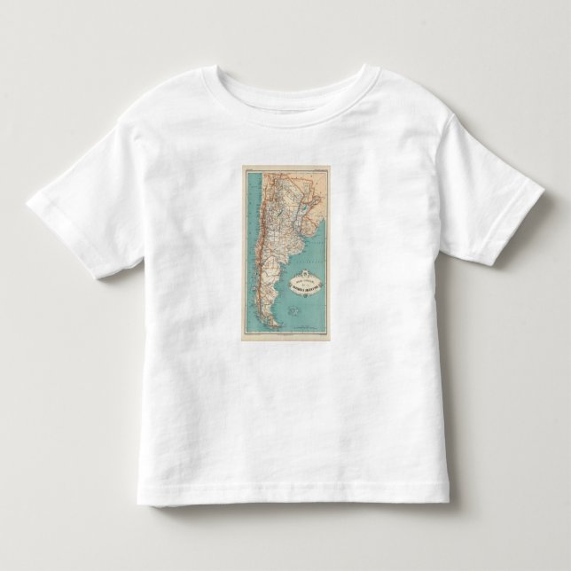 Camiseta De Bebé Atlas de la Argentina (Anverso)