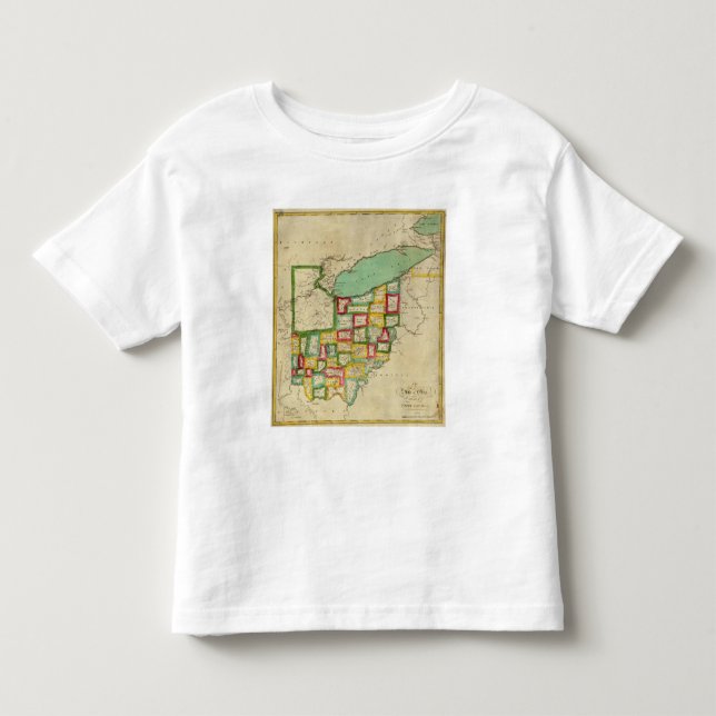 Camiseta De Bebé Atlas de Ohio (Anverso)