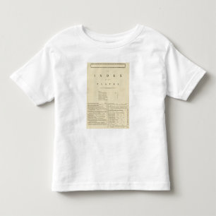 Camiseta De Bebé Atlas del oeste de la India del índice