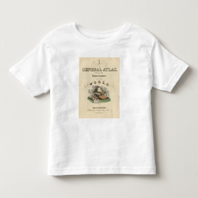 Camiseta De Bebé Atlas general de la página de título del mundo (Anverso)