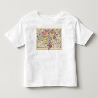 Camiseta De Bebé Atlas topográfico de los condados 2 de Maryland