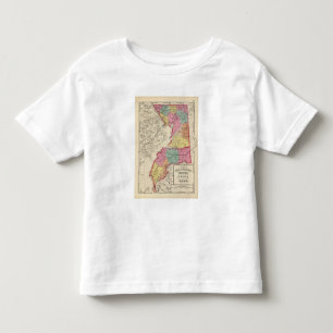 Camiseta De Bebé Atlas topográfico de los condados 2 de Maryland