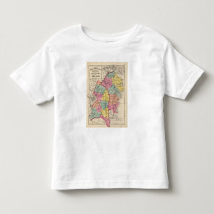 Camiseta De Bebé Atlas topográficos de los condados de Maryland 4