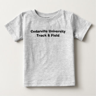 Camiseta De Bebé Atletismo de la universidad de Cedarville