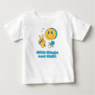 Camiseta De Bebé Atracón de leche y relájate