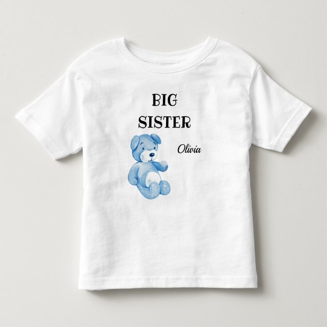 Camiseta De Bebé Atractivo de boy Baby Shower Cumpla a Gran Hermana (Anverso)