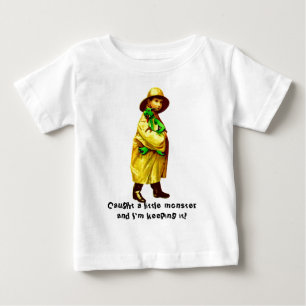 Camiseta De Bebé Atrapado Un Pequeño Monstruo